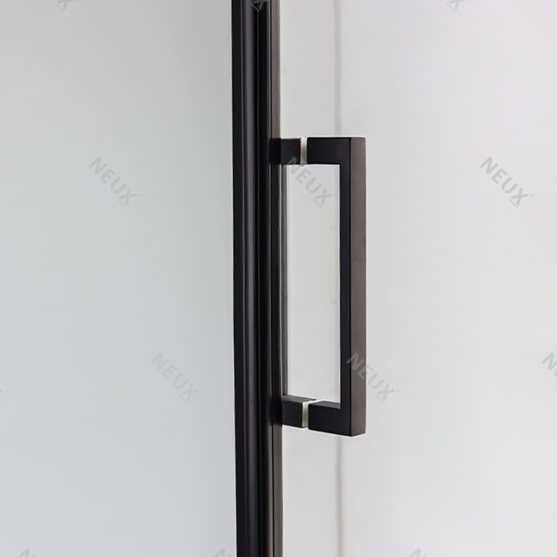 Cheap Price Bathroom Black Grid Pivot Hinge Corner Tempered Glass Shower Box