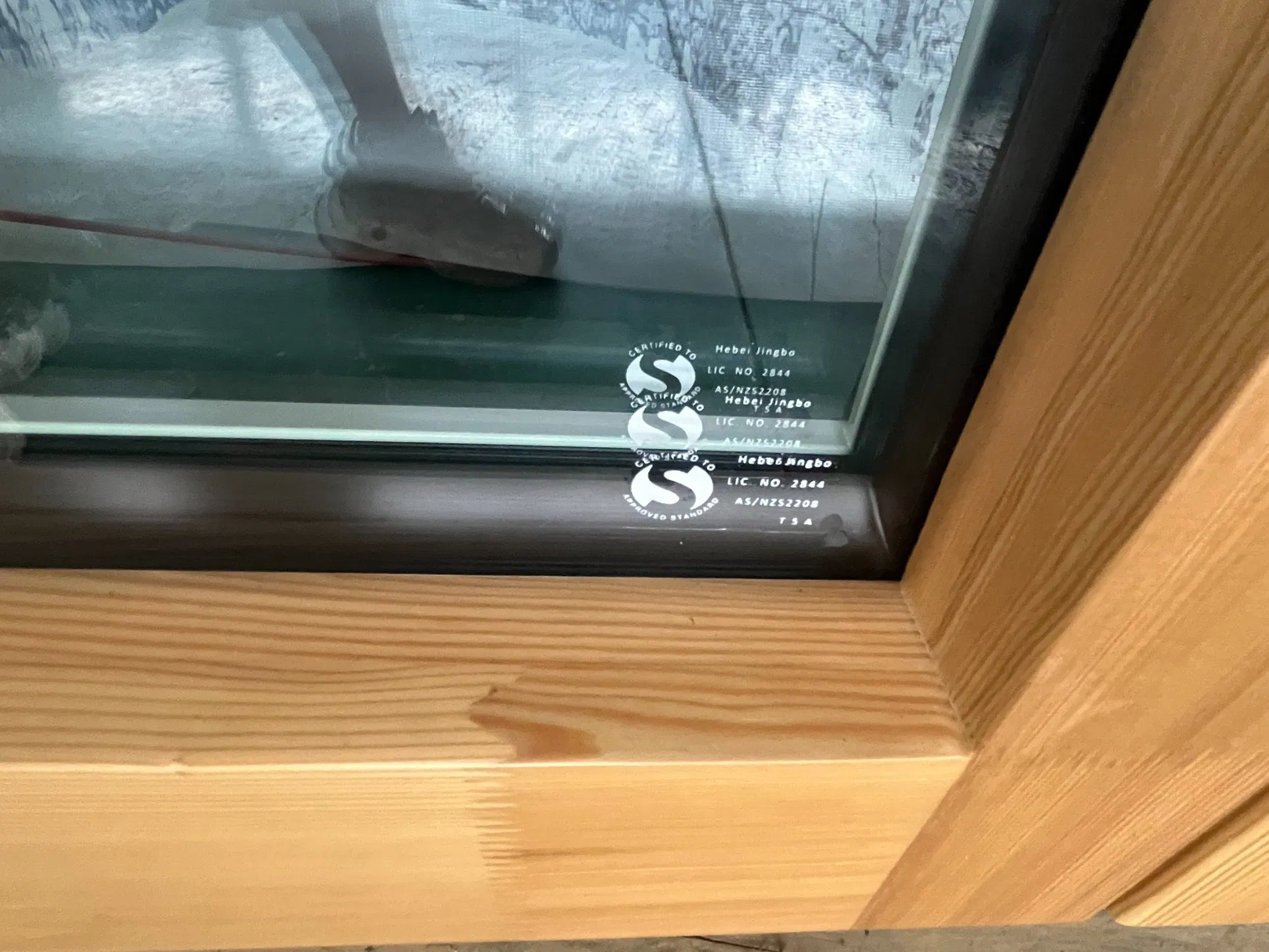 Penjoy European Modern Door Triple Glazed Glass Aluminum Clad Wood French Doors