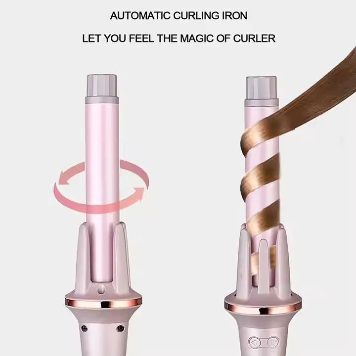 Hot Automatic Hair Curler Home Ceramic Tourmaline Coating Instant Heating Air Spin Curl Rotate Multi Adjustable 2 in 1 Self Grip