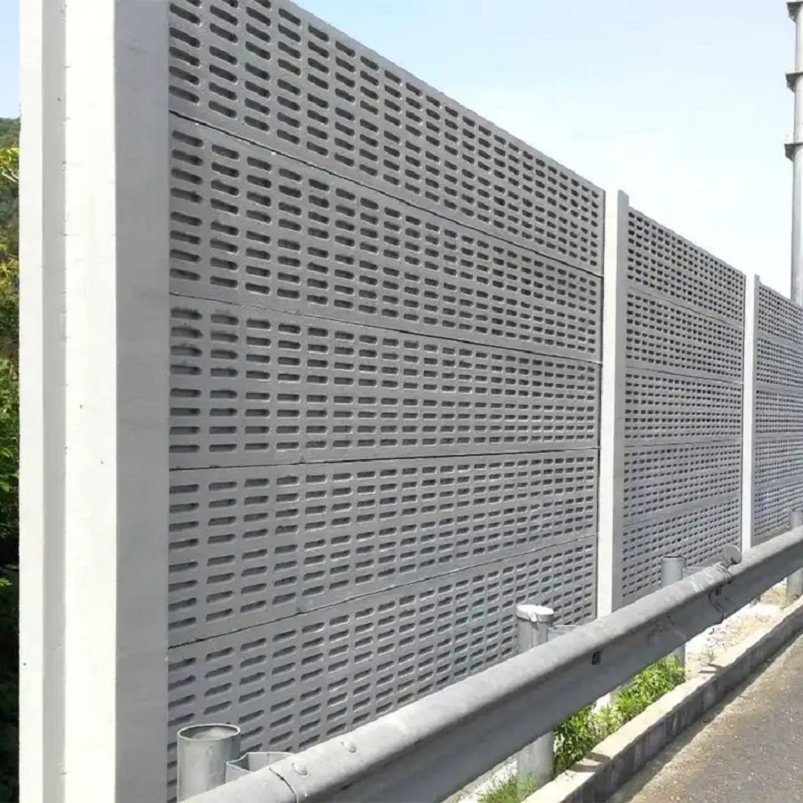 Reduction Noise Highway Soundproof Wall Aluminum and PMMA Sound Barrier Fence Anti Sound Traffic Road Noise Barrier