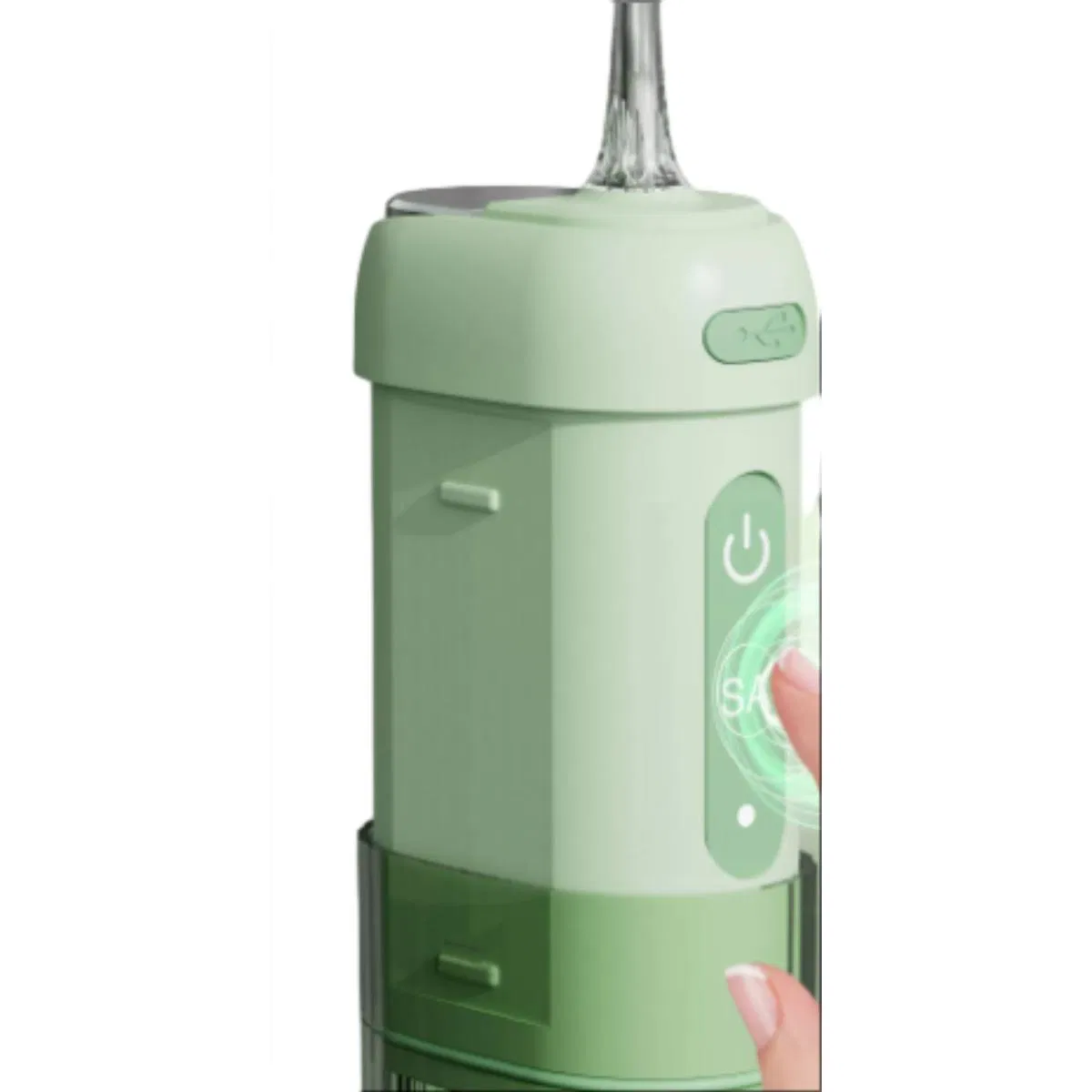 New Portable Electric Tongue Coating Cleaning Orthodontic Folding Electric Water Floss