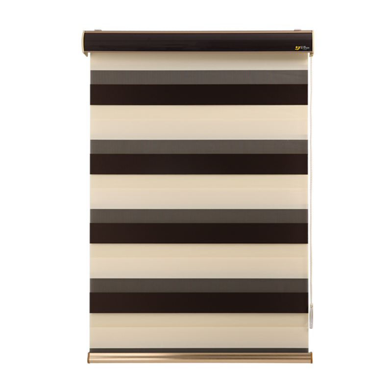 Modern New Blackout Room Darkening Grey Zebra Blinds