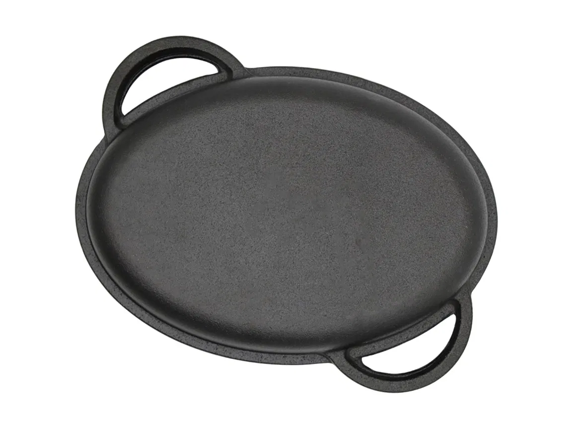 Чугунная жаровня с гриль-крышкой, предварительно прокаленная