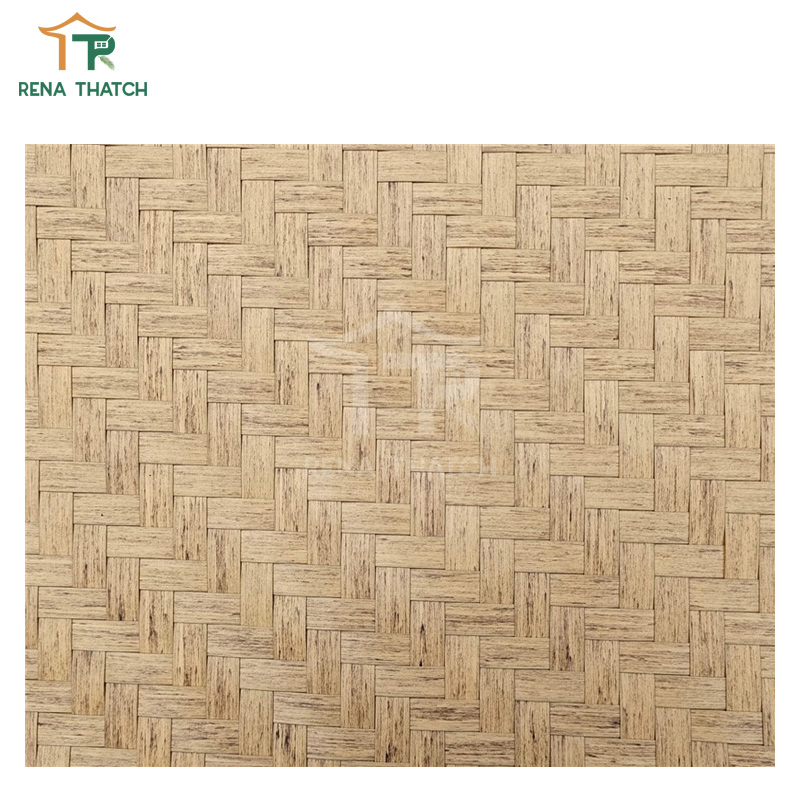 Artificial Eco-Friendly Bamboo Synthetic Rattan Weaving Sheet Plastic Grass Mat Weaving
