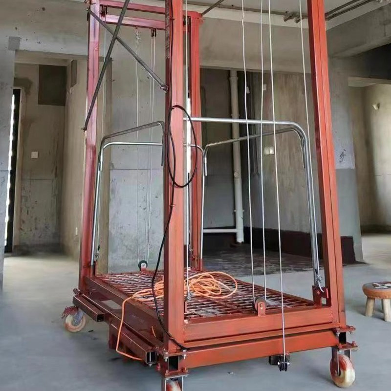 China Factory Manufacturing New Electric Elevator Remote Control Fully Automatic Scaffolding Electric Lifting Scaffolding Load Bearing 500 Kg Portable Foldable
