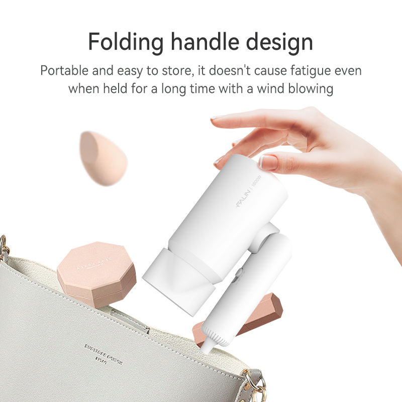 Lightweight 1100W Travel Hair Dryer with Fast Dry Technology