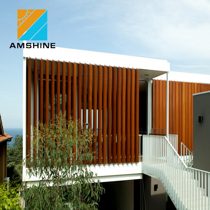 Architectural Aluminum Aerofoil Louver Horizontal Sunshading Air Louver