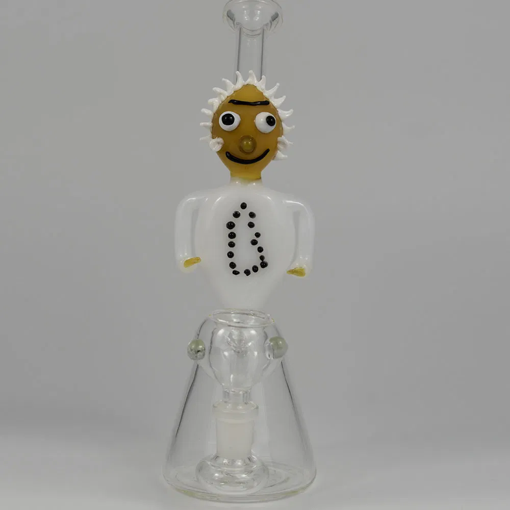Hourglass Recycler Glass Bubbler Water Pipe