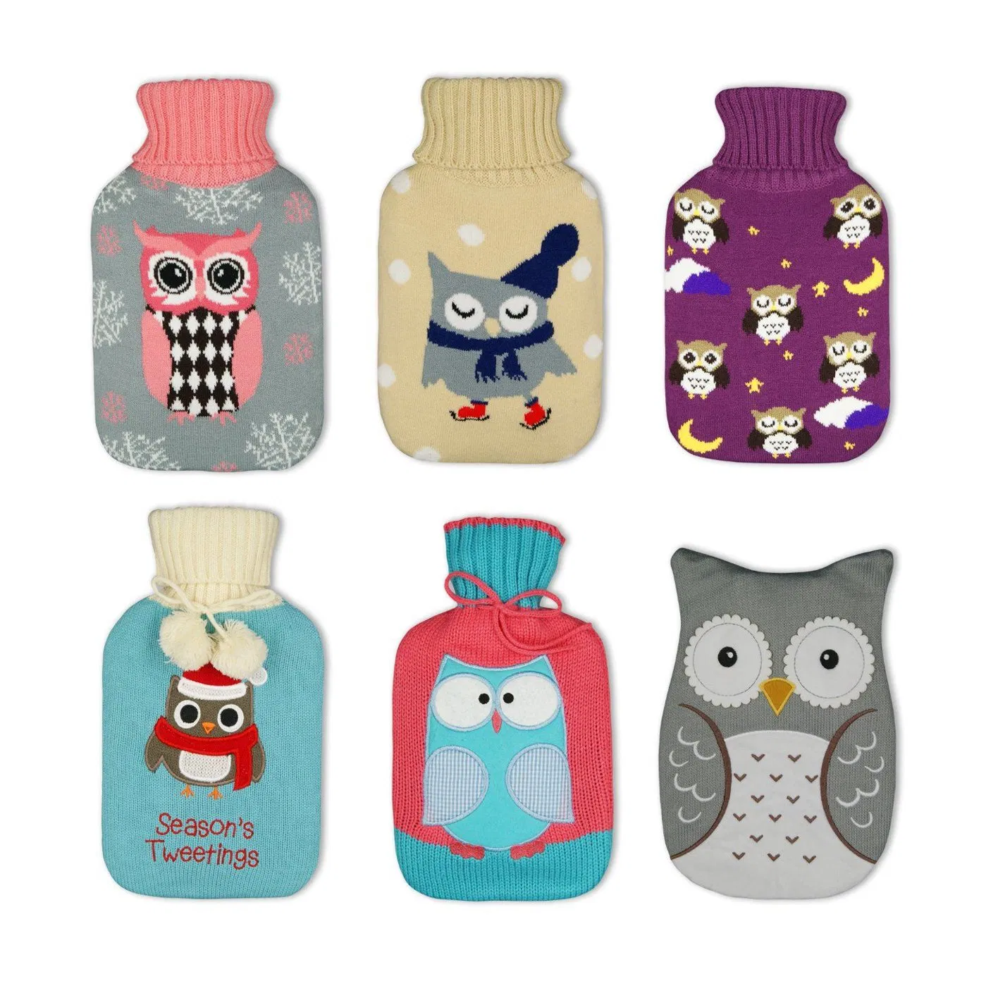 Christmas Styles Rubber Hot Water Bottle Thermal Therapy Warm Water Bag Hot Water Bag
