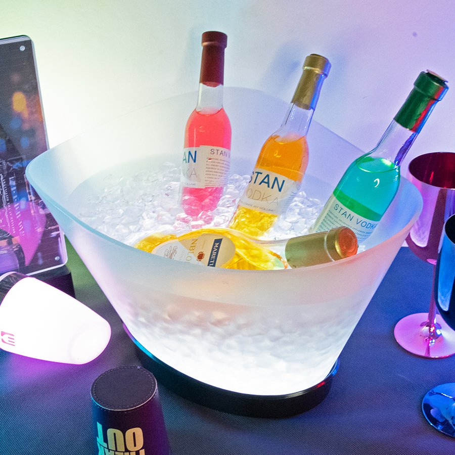 Светодиодное ведро для льда с RGB-подсветкой