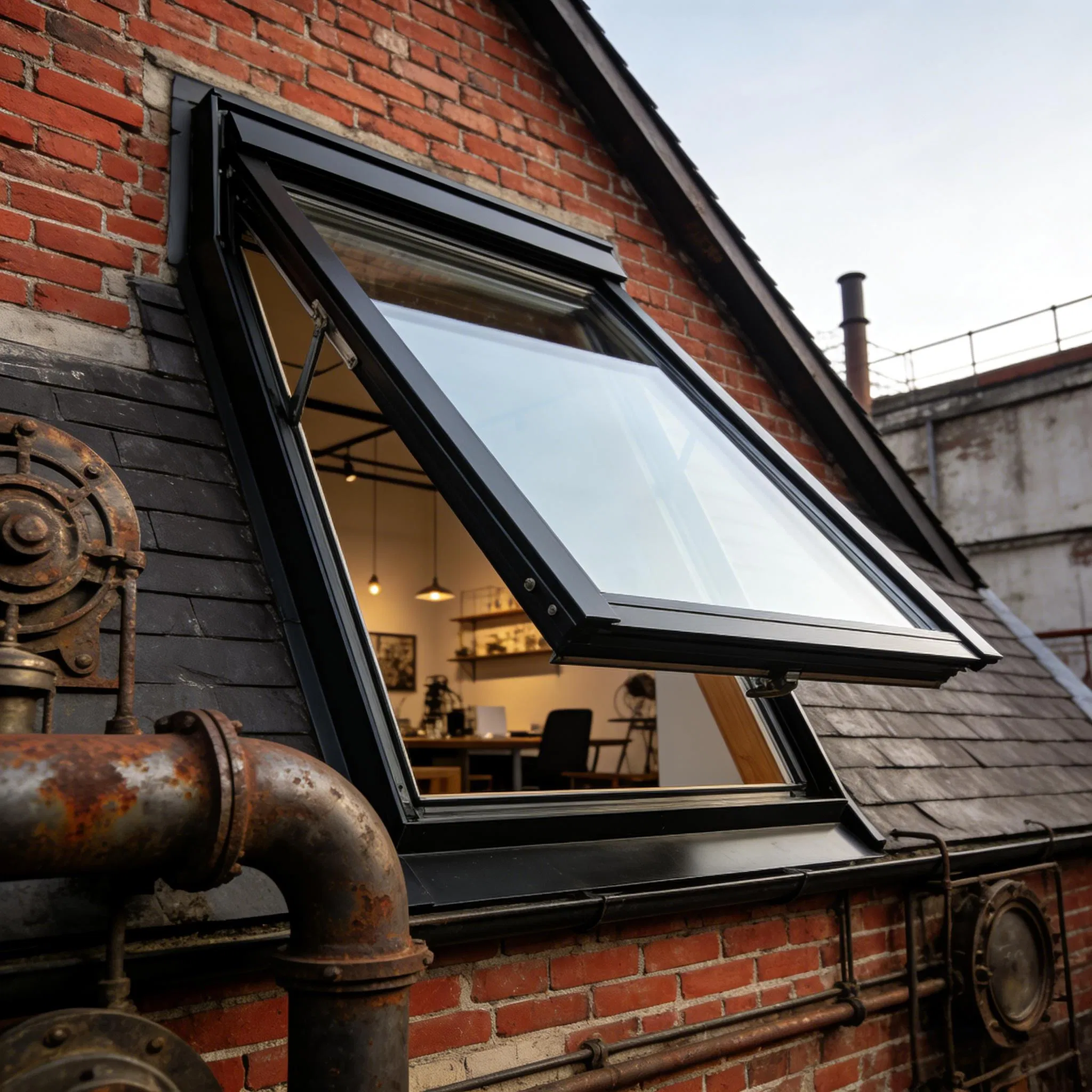 Skylight Alloy 6063-T5 Wood Grain Transfer 1 4mm Thickness