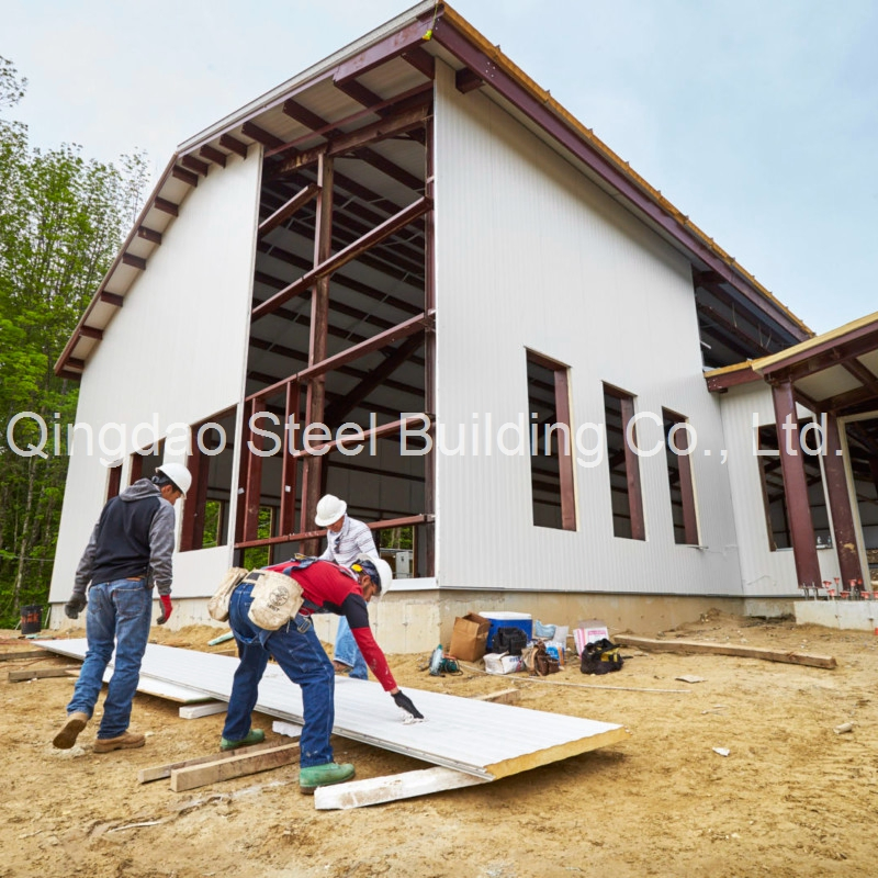 High-Rise Prefabricated Warehouse Steel Frame Workshop Steel Structure Building to Middle Asia