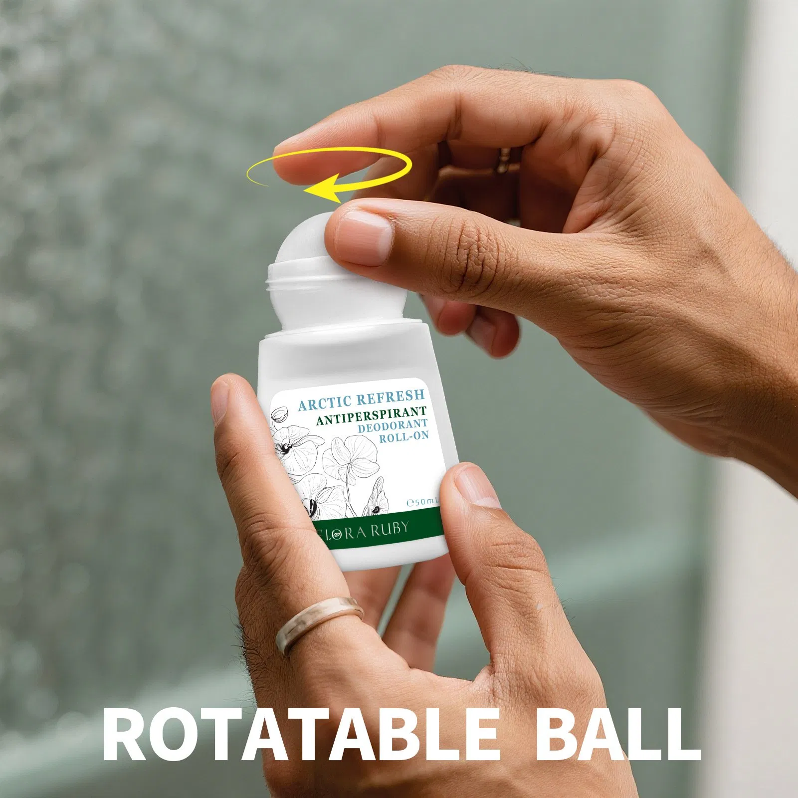 Hypoallergenic Organic Pearl Beads Deodorant for Non-Irritating Skin Care