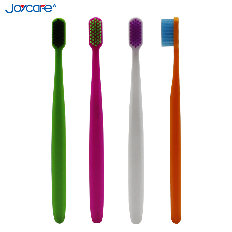 Travel/Home/Hotel Use Wide Brush Head Colorful PP Handle Soft Bristles Adult Toothbrush