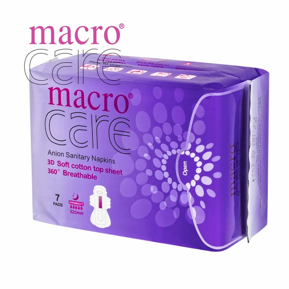 Feminine Hygiene Organic Cotton Sanitary Pads for Women