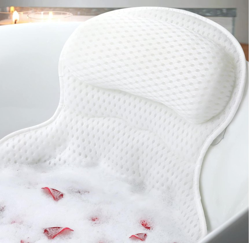 Bath Pillow Bathtub Pillow Headrest Luxury Bath Pillows for Tub Neck and Back Support