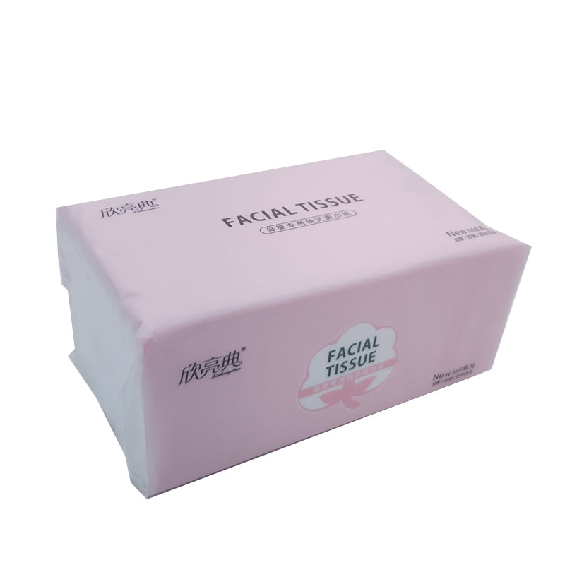 Virgin Wood Pulp Facial Tissue White Soft Facial Tissue Paper for Household