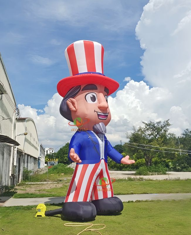 New Design Inflatable Cartoon Model Inflatable Jazz Inflatable Magician with Hat
