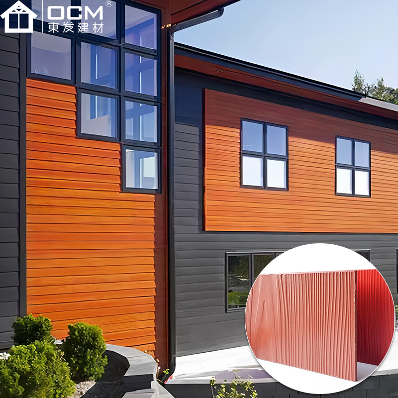 Fire Rated Wood Grain Fiber Cement Board Plate Non-Asbestos Reinforced Thermal Insulation Heat Resistant Panel Lightweight Fireproof Calcium Silicate Board