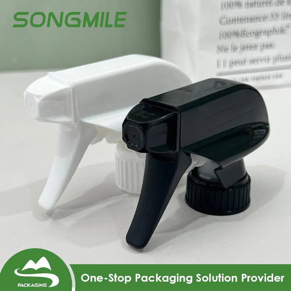 28 400 410 415 All Plastic Trigger Sprayer Chemical Professional PP Plastic Household Car Flat Pump Trigger Sprayers for Clean Bottle
