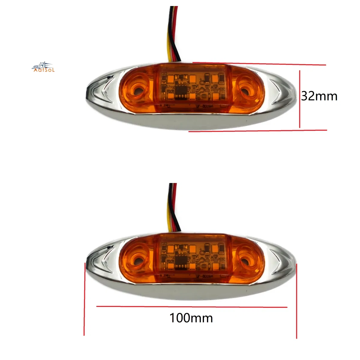 Боковые габаритные фонари 12V LED для грузовиков