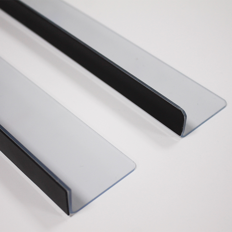 Plastic Acrylic L Shape Magnetic Shelf Dividers Custom Sizes