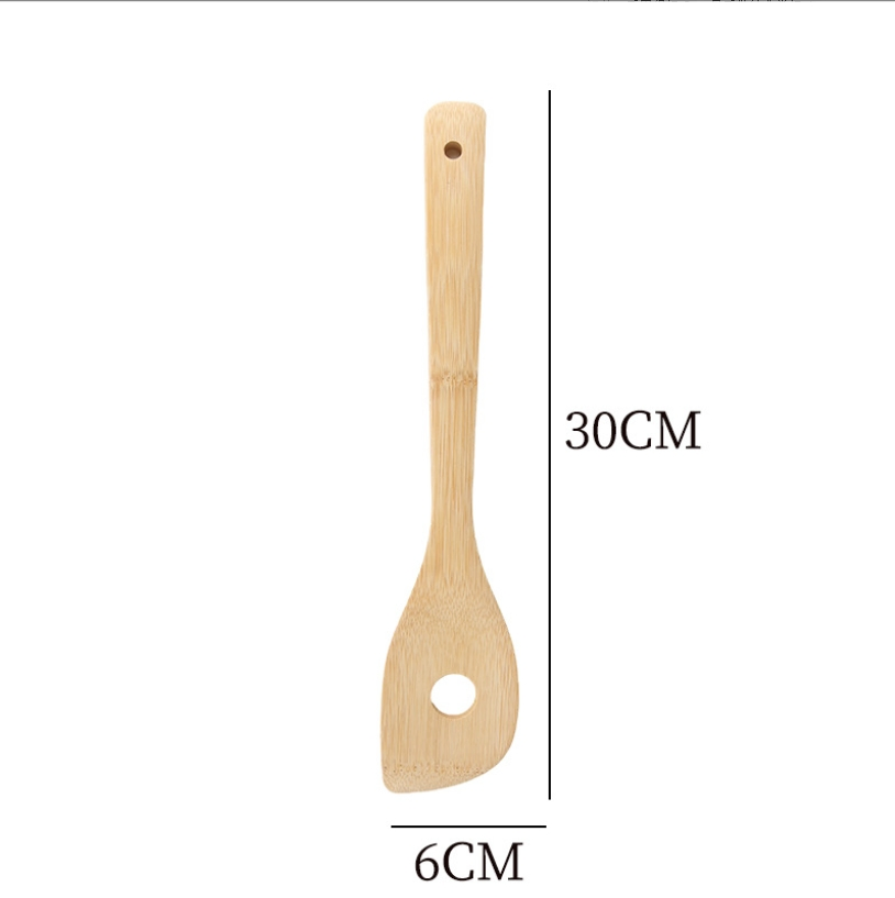 Набор кухонных лопаток из бамбука, 7 предметов