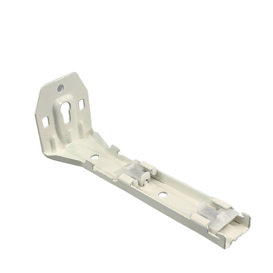 Safe Convenient Metal Two Layers Curtain Track Ceiling and Side Mounting Bracket