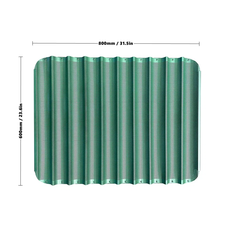Industrial 10 Rows 600X800mm Aluminum Baguette Baking Tray