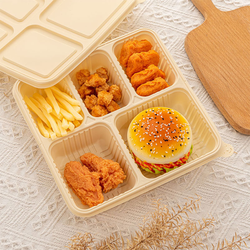 Customized Size Biodegradable Food Containers for Hot & Cold Foods Versatile