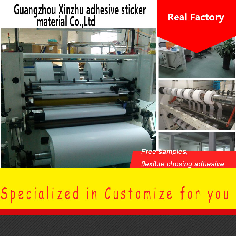 Jumbo Roll Transparent Thermal Printing Synthetic Paper, PP Film Label Material