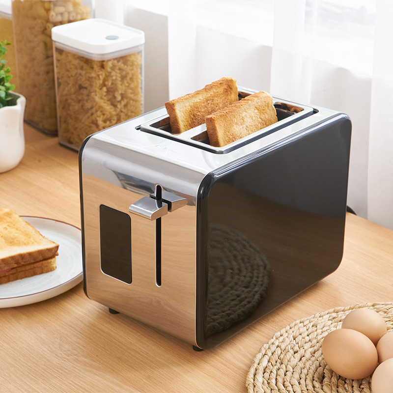 Retro Fully Automatic Household Touch Screen Stainless Steel Breakfast Toaster