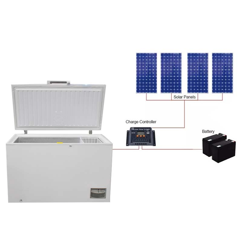 Most Popular Colorful 12V DC Solar Powered Deep Chest Freezer