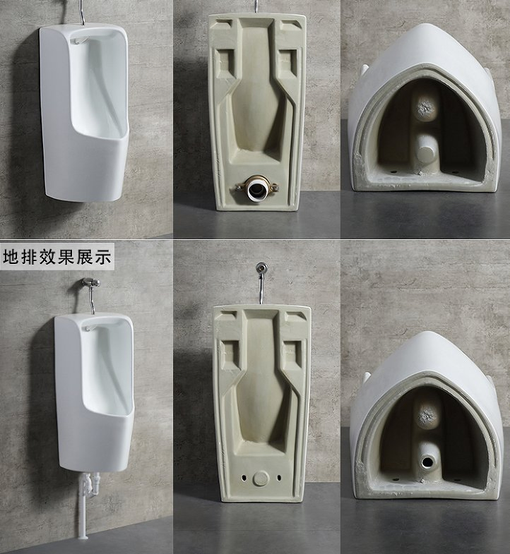 Wc Male Urinal Floor Standing AC or DC Sensor Wall Ceramic Urinal
