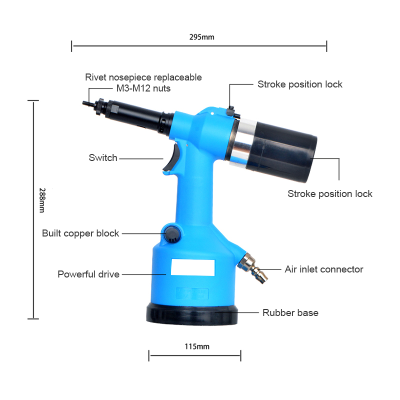 Automatic Loading and Unloading Air Hydraulic Rivet Nut Tool