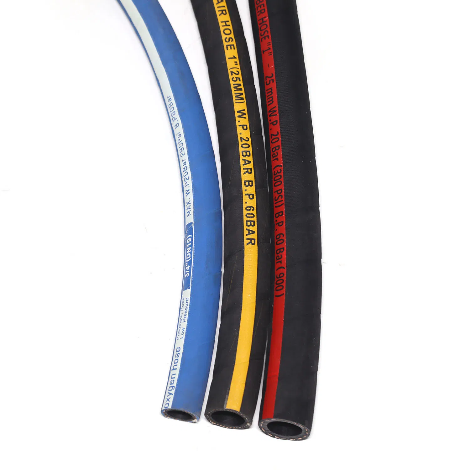 Wp 20 Bar Bp 60 Bar Rubber High Pressure Air Hose with Fire Resistance