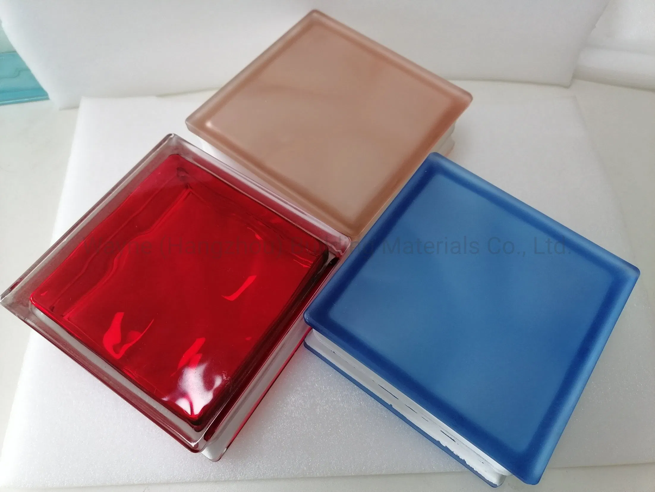 Decorative Glass Block for Glass Partition Wall with Customized Design and Color