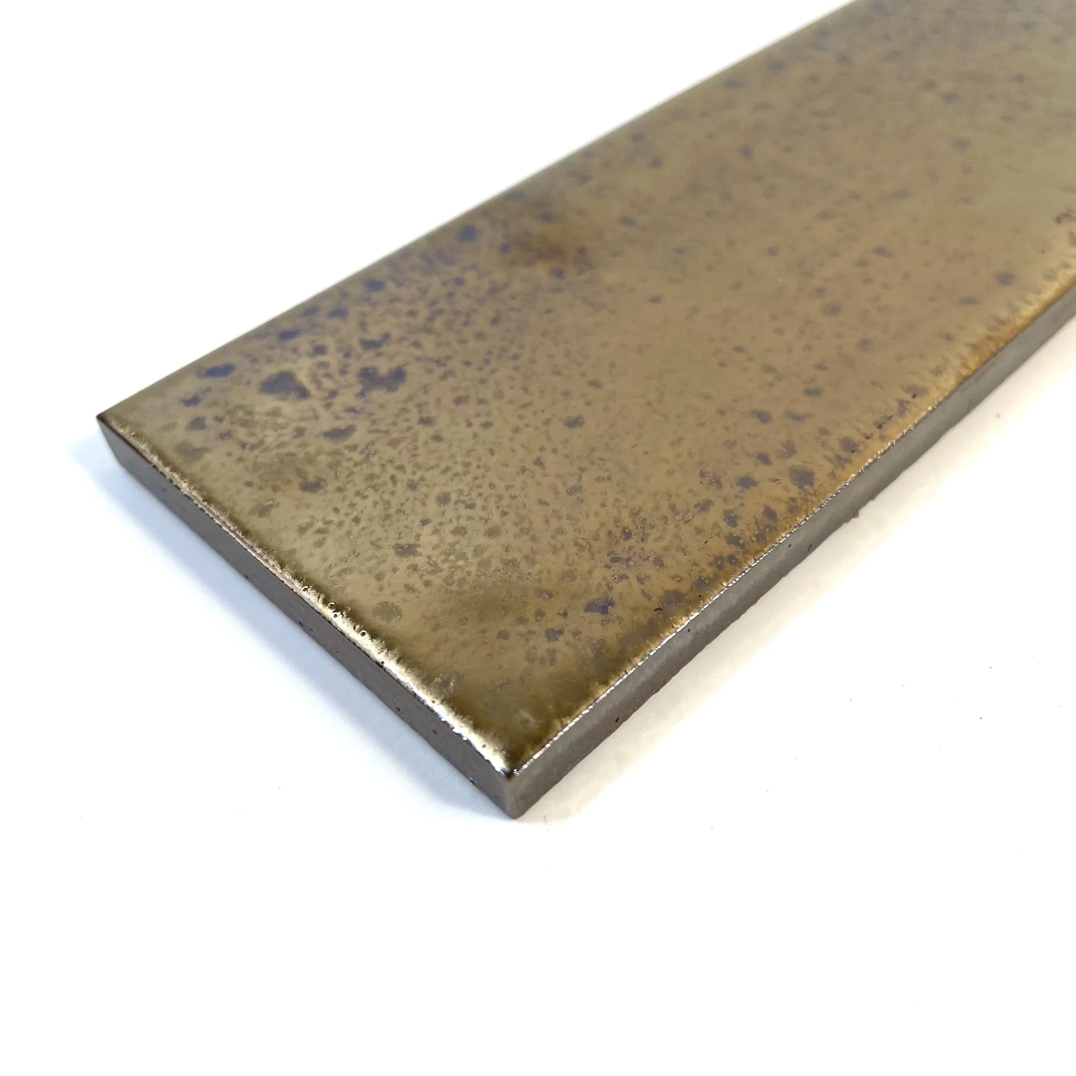 Factory Wholesale Gold Glazed Waterproof Proceain Subway Decor Tile Light Weight Flooring Wall Decoration Tile