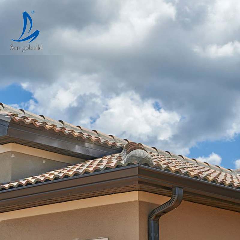 Colorful Roof Drainage System Rainwater Collector Aluminum Roof Water Pipe