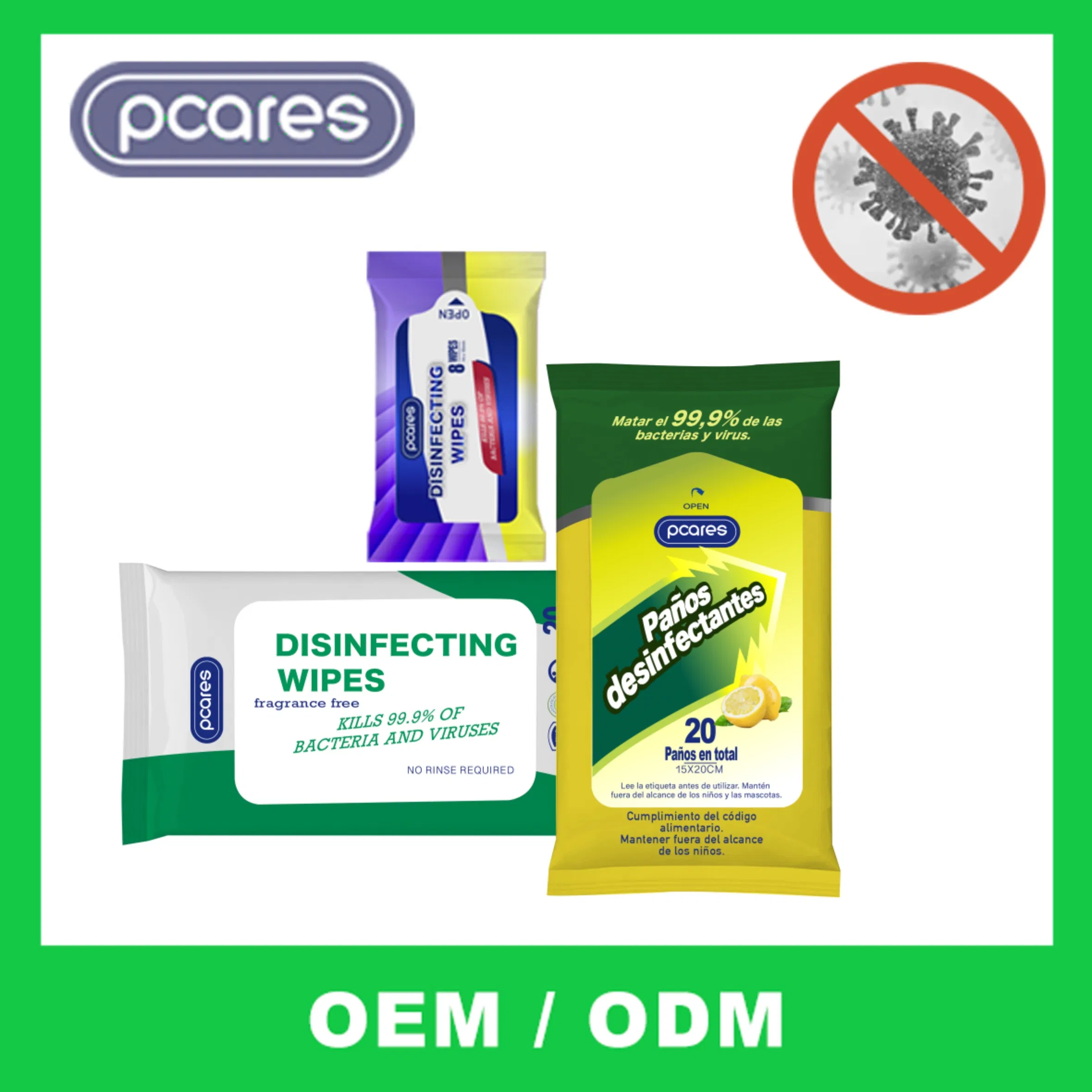 Wholesale Cheap Price 75% Alcohol Wet Wipes Antibacterial Disinfecting Wet Wipes for Daily Cleaning