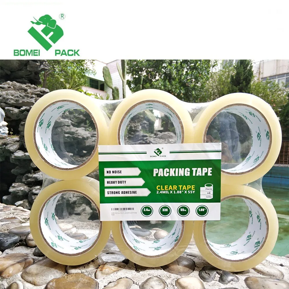 Good Viscosity BOPP Packing Tape Custom Printed Logo Transparent Clear Sellotape
