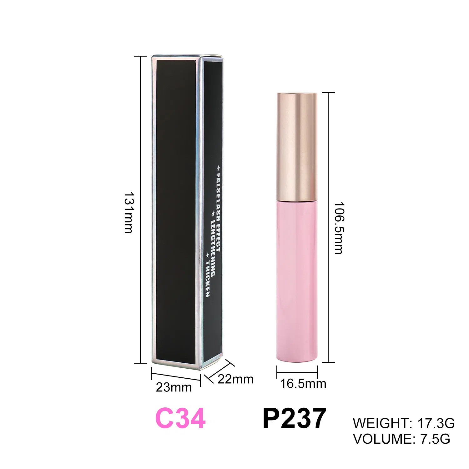 Wholesale Long Lasting Vegan Mascara Waterproof Mascara Does Not Stain