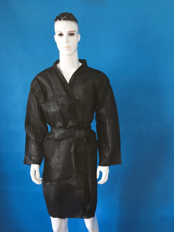 PP Disposable Non-Woven Kimono Robe for Beauty Salon and SPA