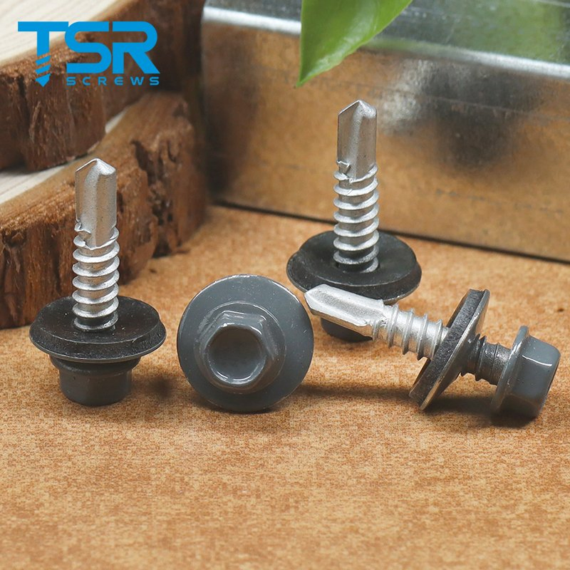 China Fasteners DIN7504K Hex Washer Head Self Drilling Screw For Seat Fastening