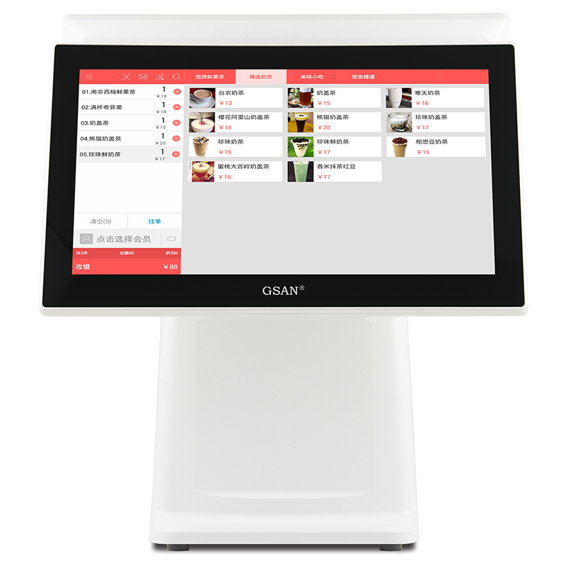Support Customization 15.6 Inch Double Screens POS System