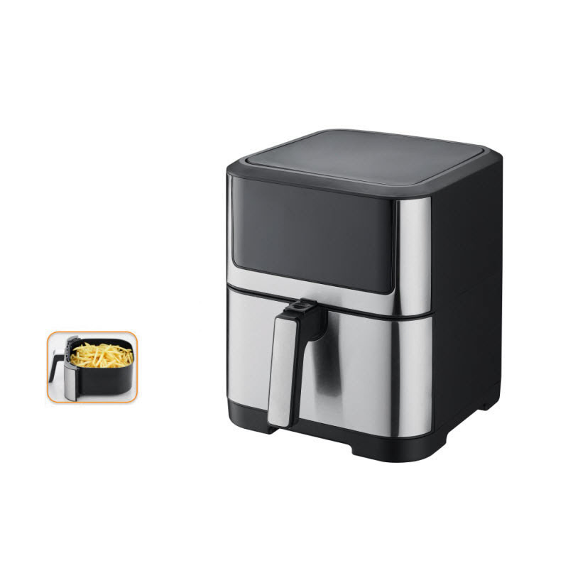 Compact Air Fryer Matte Black Small Apartment Dorm Essential Large Air Fryer Kitchen Equipment