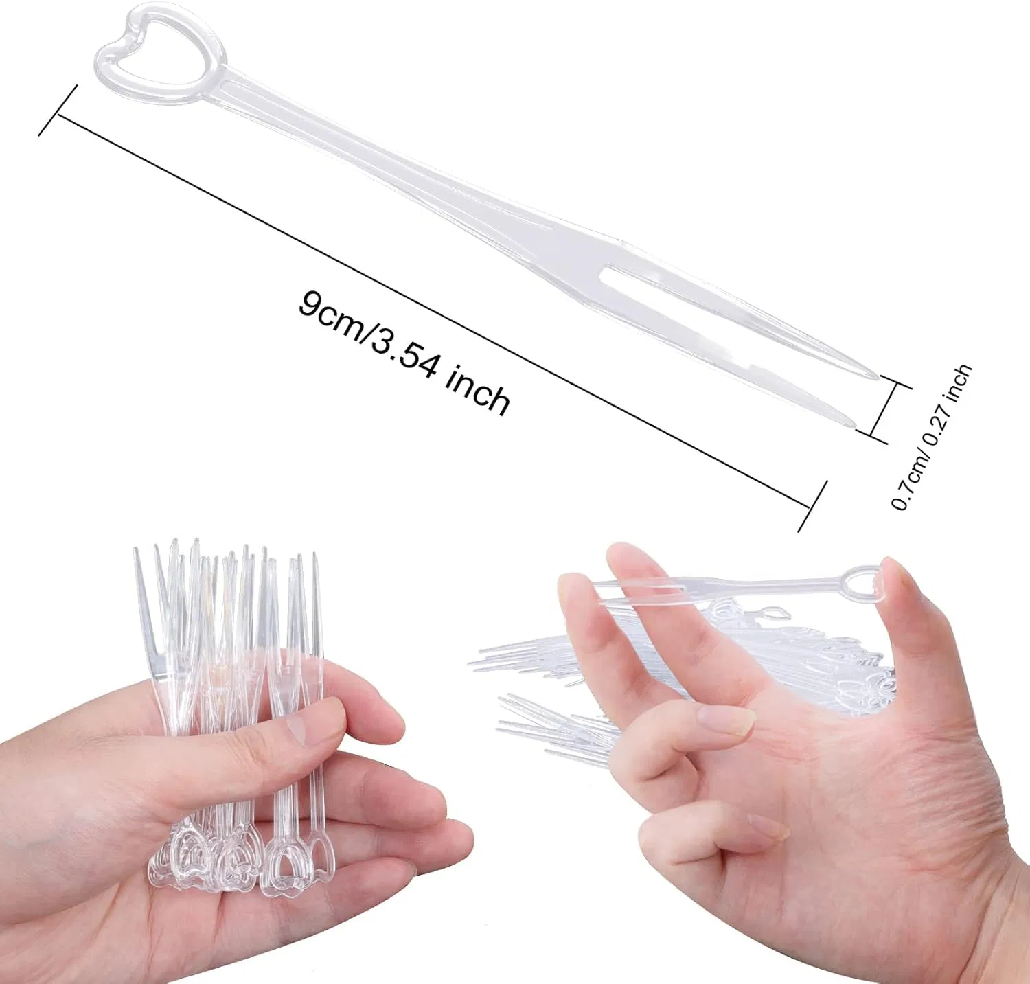 Custom Plastic Dessert Forks ODM Catering Appetizer Picks