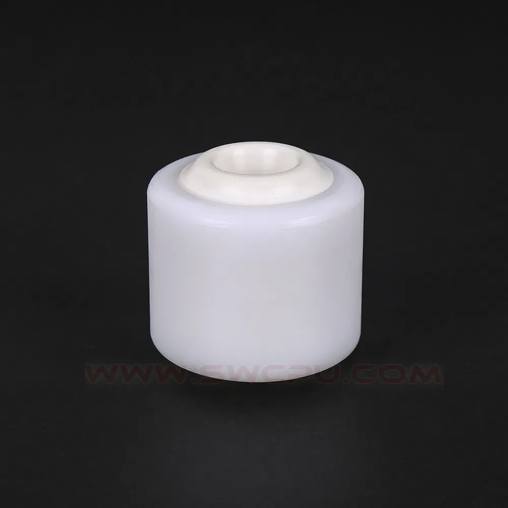 Food Grade PU Polyurethane Silicone Coated Plastic Roller Pulley with Bearing