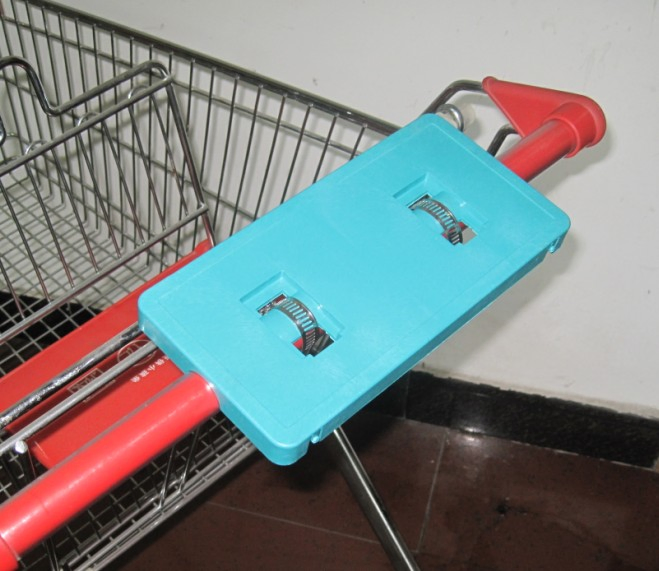 Supermarket Shopping Trolley Handle Advertising Boards, Trolley Handle Advertisement Display Boards