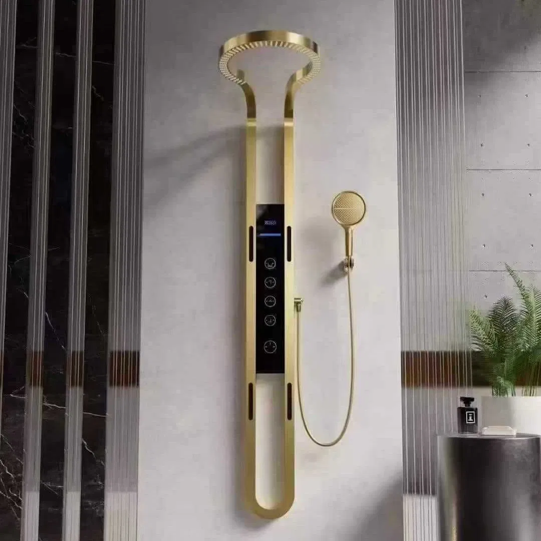 Factory Direct Price Modern Multi Function Wall Mount Tub Filler Waterfall White Sparkle Wall Tower Bathroom Massage Shower Panel with OEM Steam